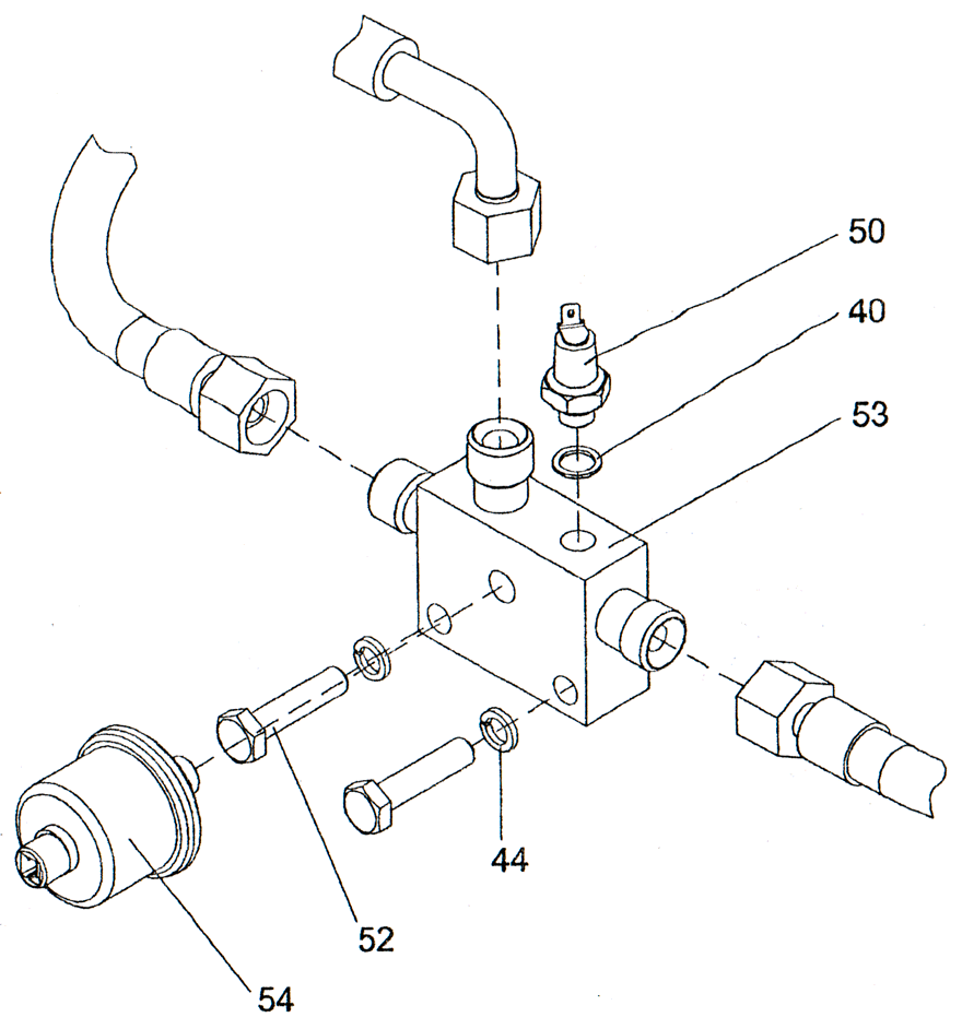 Рис. 34.3. Пневмосистема погрузчика ПК46 Рис. 34.3. Пневмосистема погрузчика ПК46