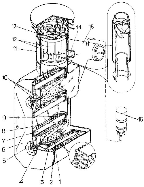 Воздухоочиститель в сборе с мультициклоном