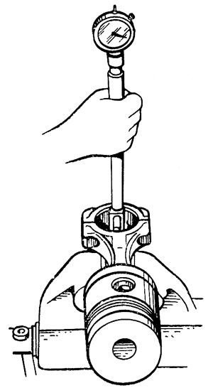 Определение наименьшего размера диаметра в шатунных вкладышах
